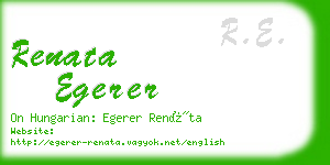 renata egerer business card